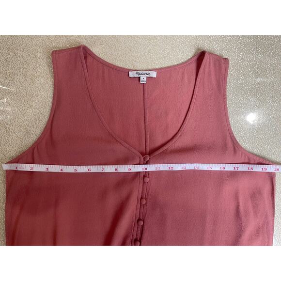 Madewell Sleeveless Button Front Dress Size M - Picture 9 of 9